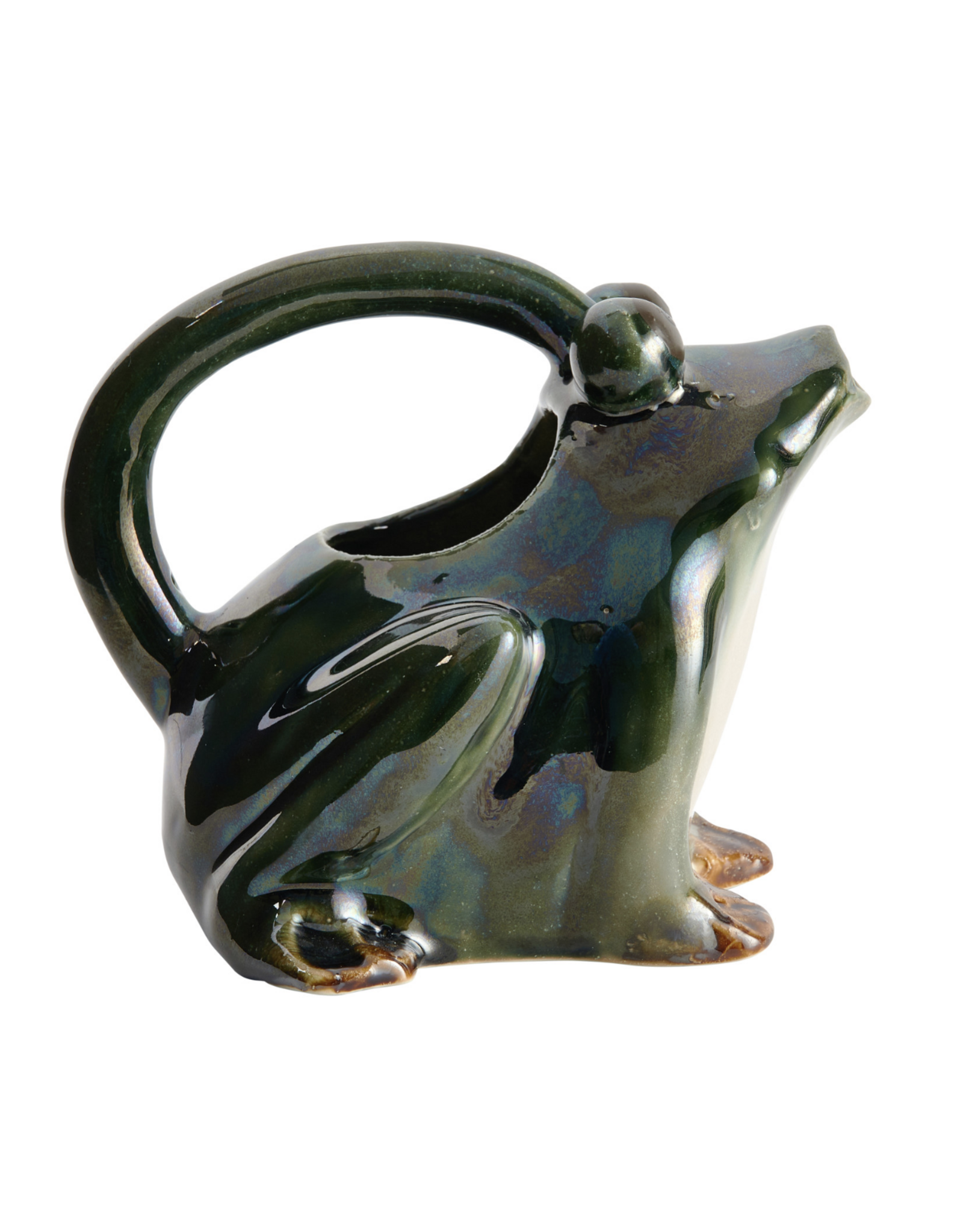 Stoneware Frog Pitcher