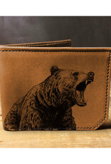 Printmaker Leather Wallet - Bear