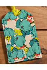 Leather Luggage Tag -  Poppies