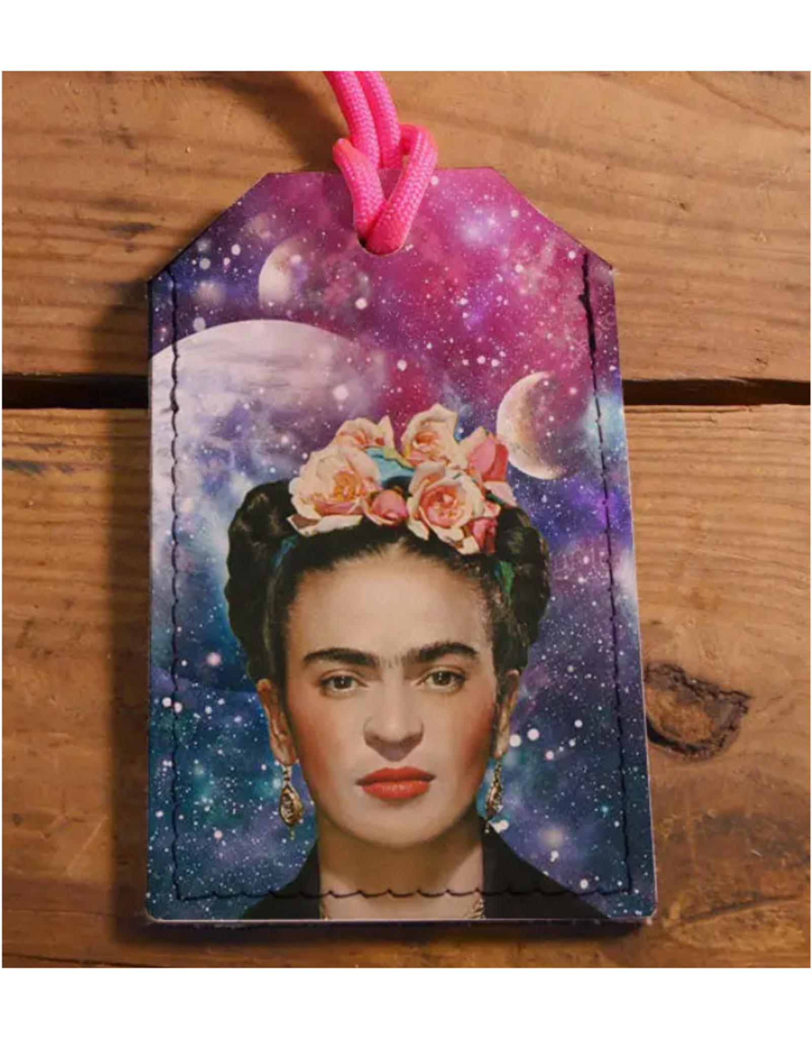 Leather Luggage Tag - Frida