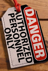 Leather Luggage Tag - Danger