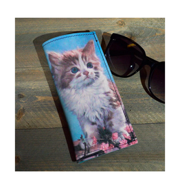 Leather Eyeglasses Case - Kitty