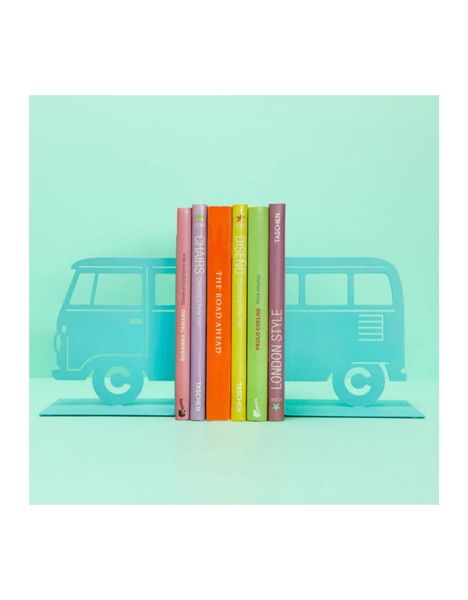 Blue Van Bookends