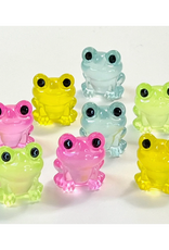 Mini Glow In The Dark Frog Figurine - Assorted