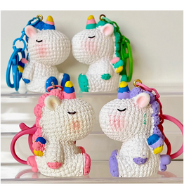 Knitted Unicorn Key Charm (Assorted)