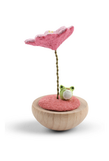 Frog Sakura Figurine
