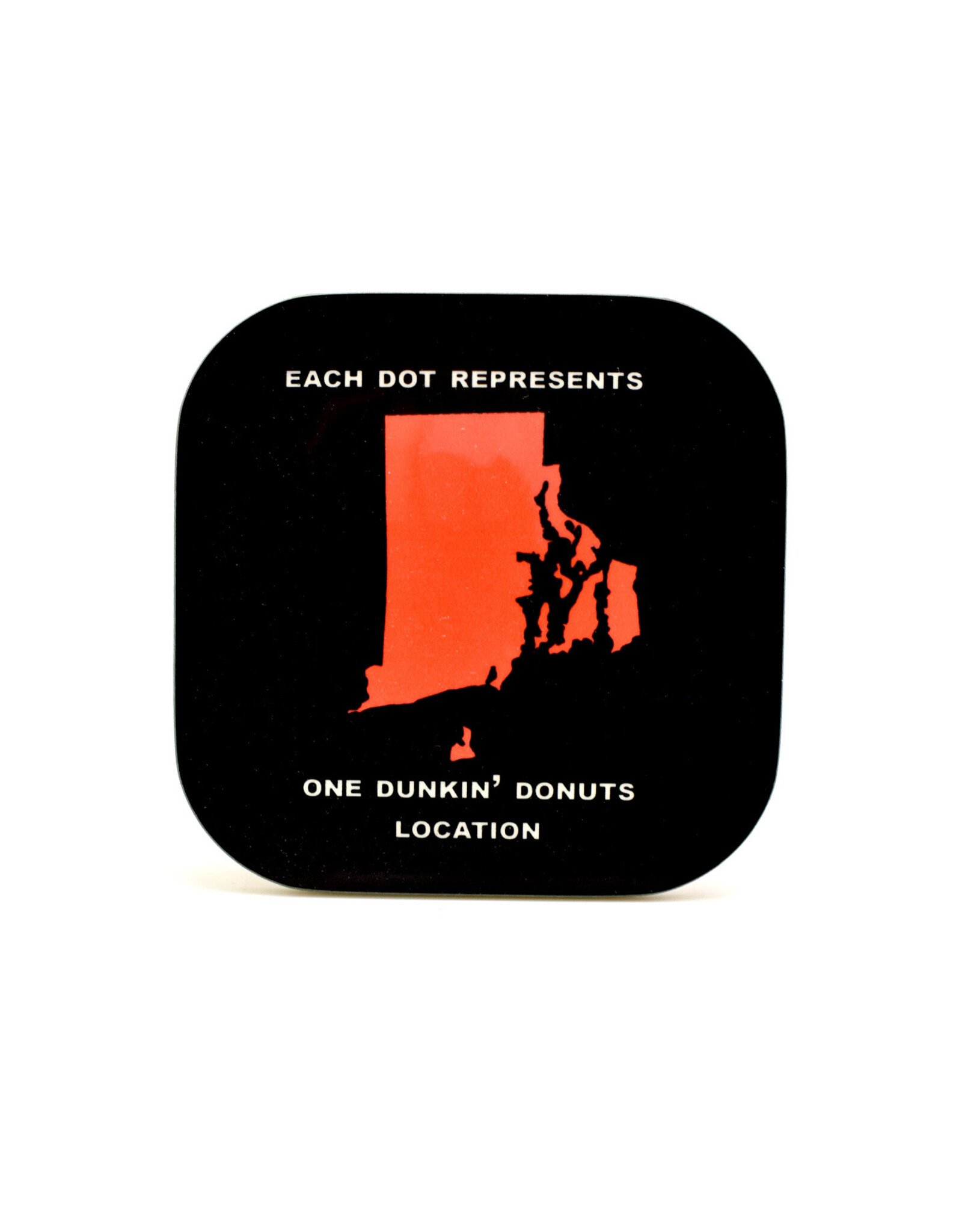Rhode Island Dunkin Locations Coaster
