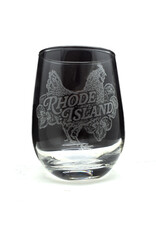 Rhode Island Red Hen Stemless Wine Glass 15oz