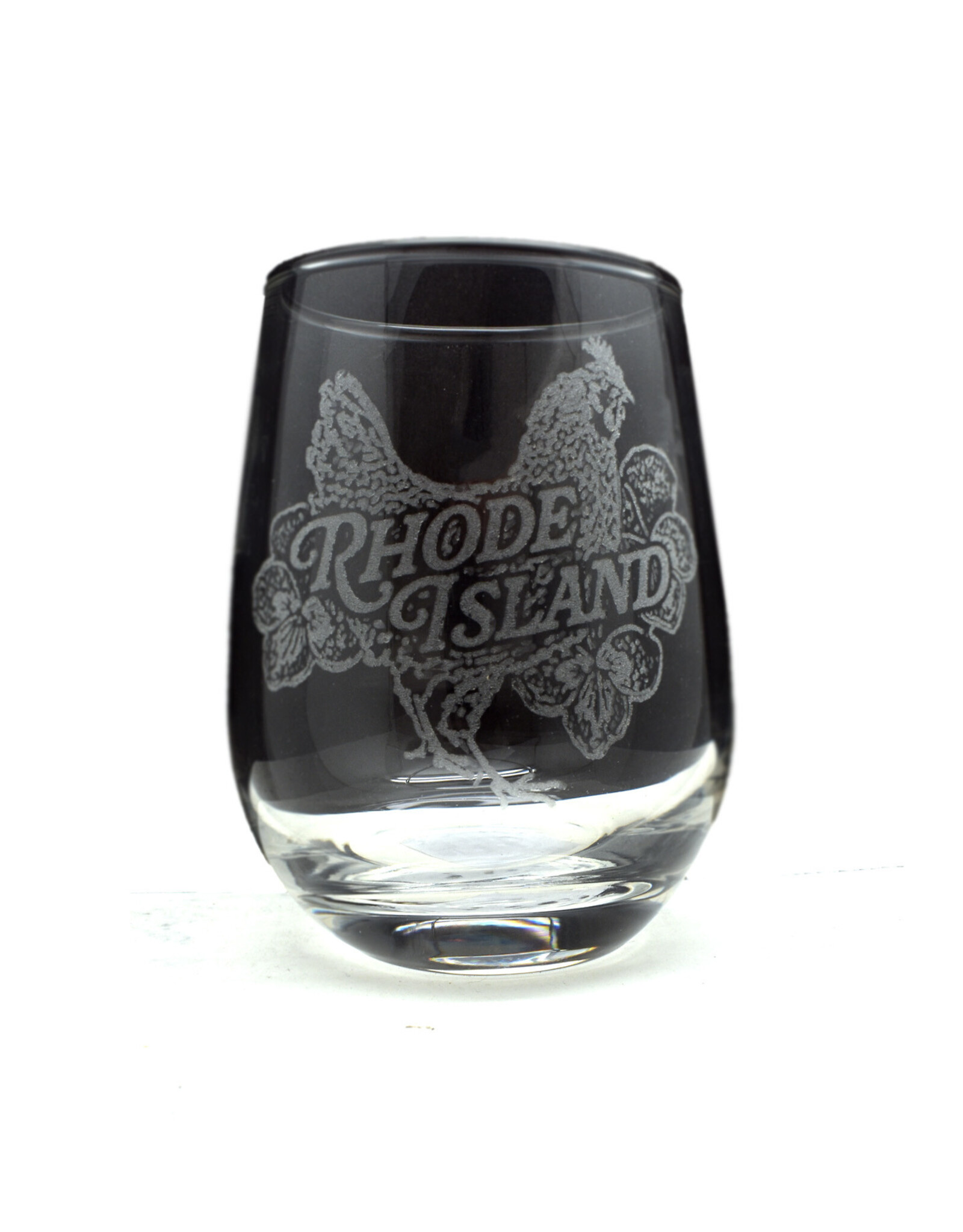 Rhode Island Red Hen Stemless Wine Glass 15oz