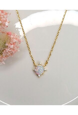 Lab-Grown Opal Pendant Necklace