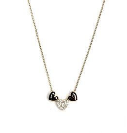 Trio Heart Pendant Necklace