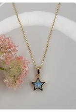 Lab-Grown Opal Star Necklace