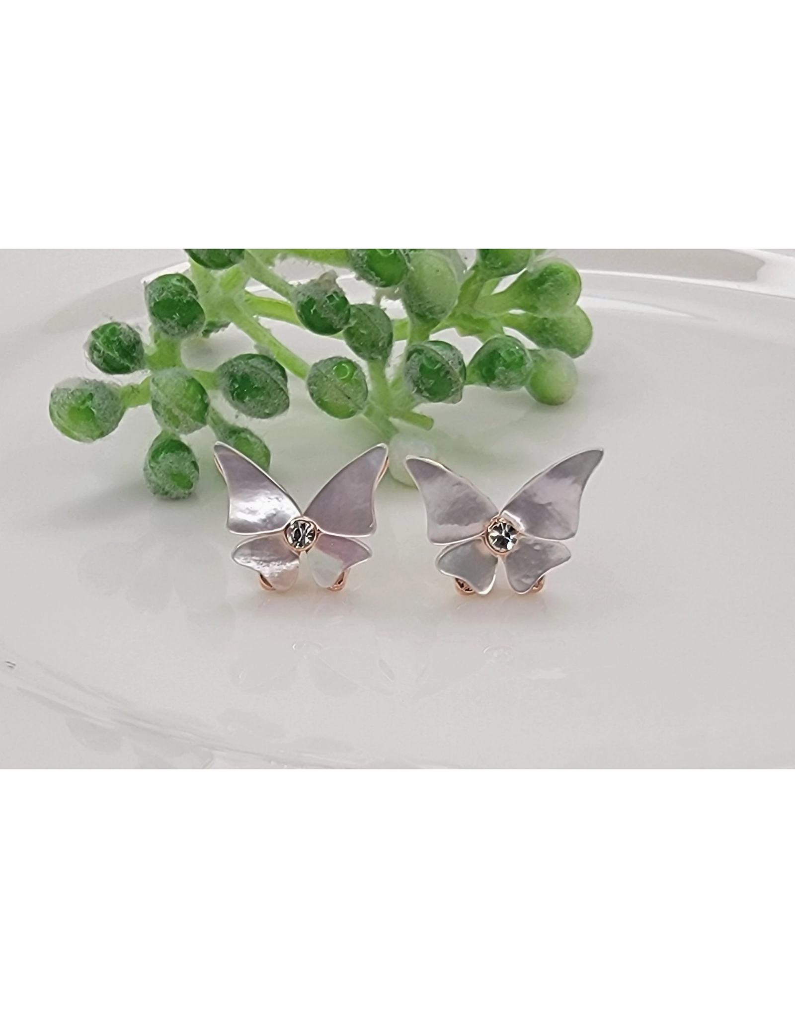 Mother of Pearl Mini Butterfly Earrings