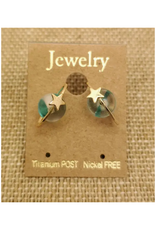 Planet Design Stud Earrings