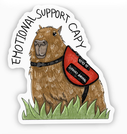 Emotional Support Capy Sticker