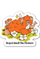 Stop & Smell the Flowers Elephant Sticker