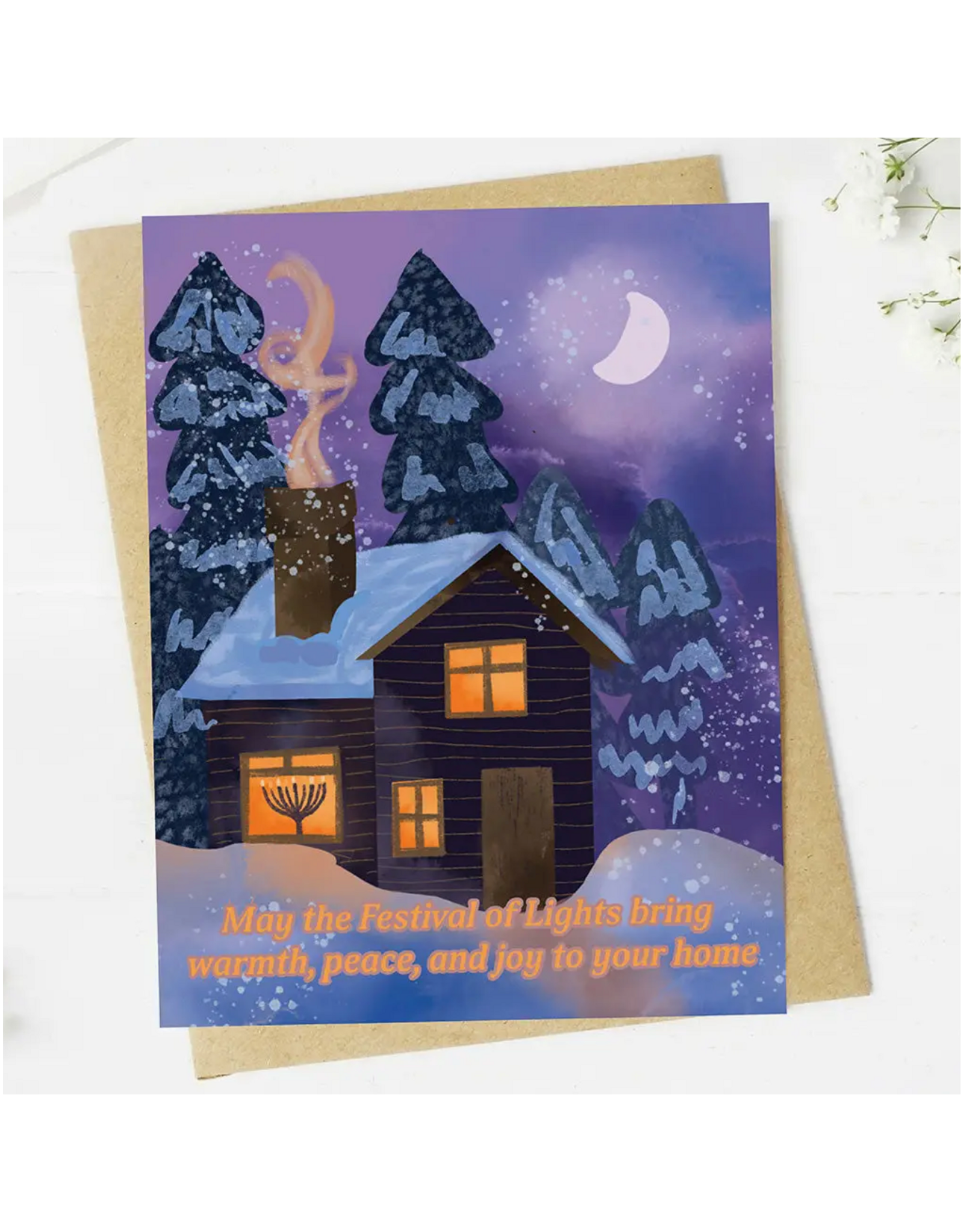 May the Festival of Lights Bring Warmth Hanukkah Greeting Card