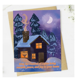 May the Festival of Lights Bring Warmth Hanukkah Greeting Card