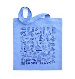 Rhode Island Doodles Tote - Sky Blue