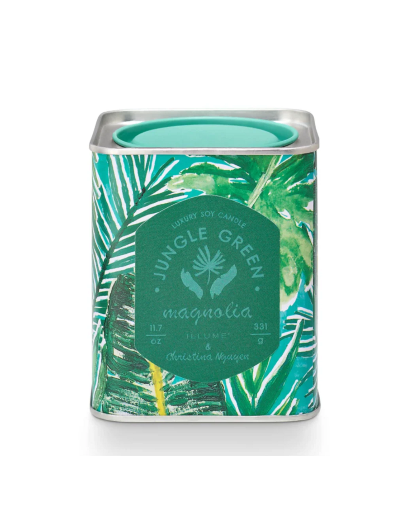Jungle Green Magnolia Tin Candle