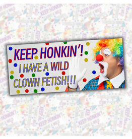 Wild Clown Fetish Bumper Sticker