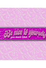 Be Nice to Yourself You Dumb Bitch Bumper Sticker