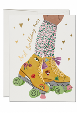 Best Birthday Ever Roller Skates Greeting Card