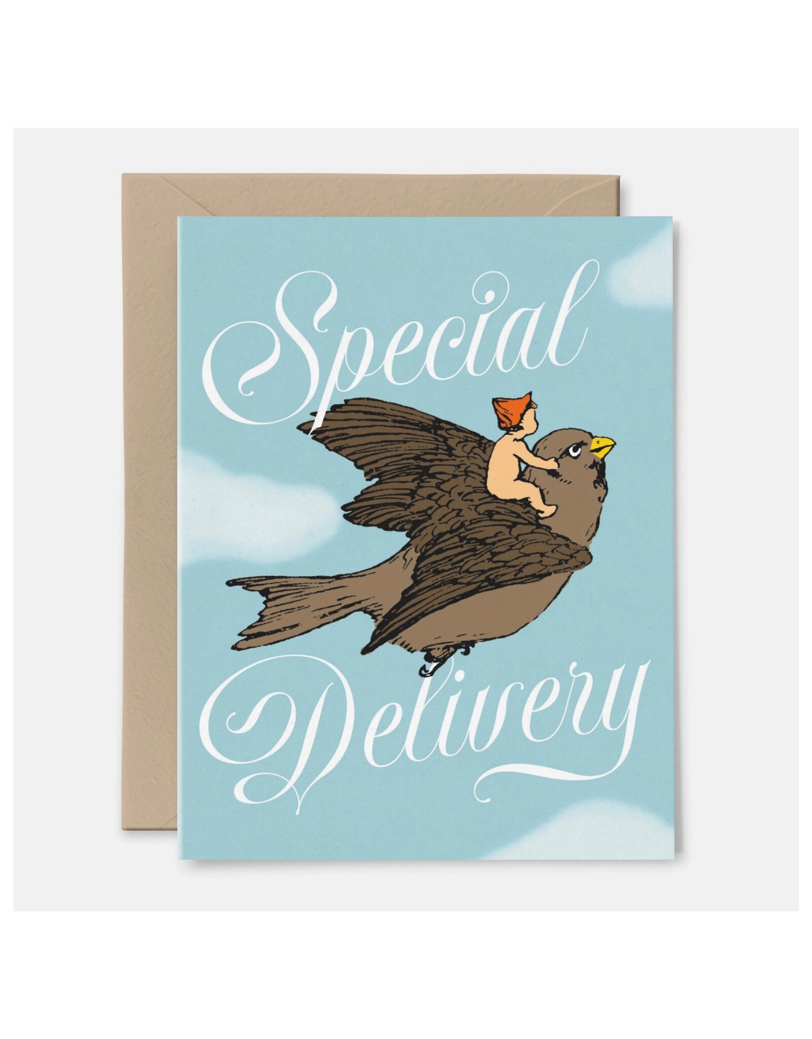 Special Delivery New Baby Bird Greeting Card