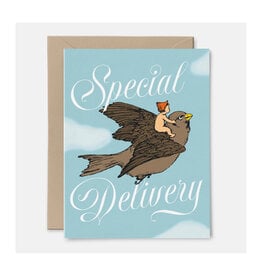 Special Delivery New Baby Bird Greeting Card