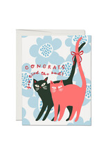 Tied Knot Cats Greeting Card