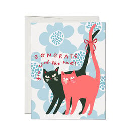 Tied Knot Cats Greeting Card