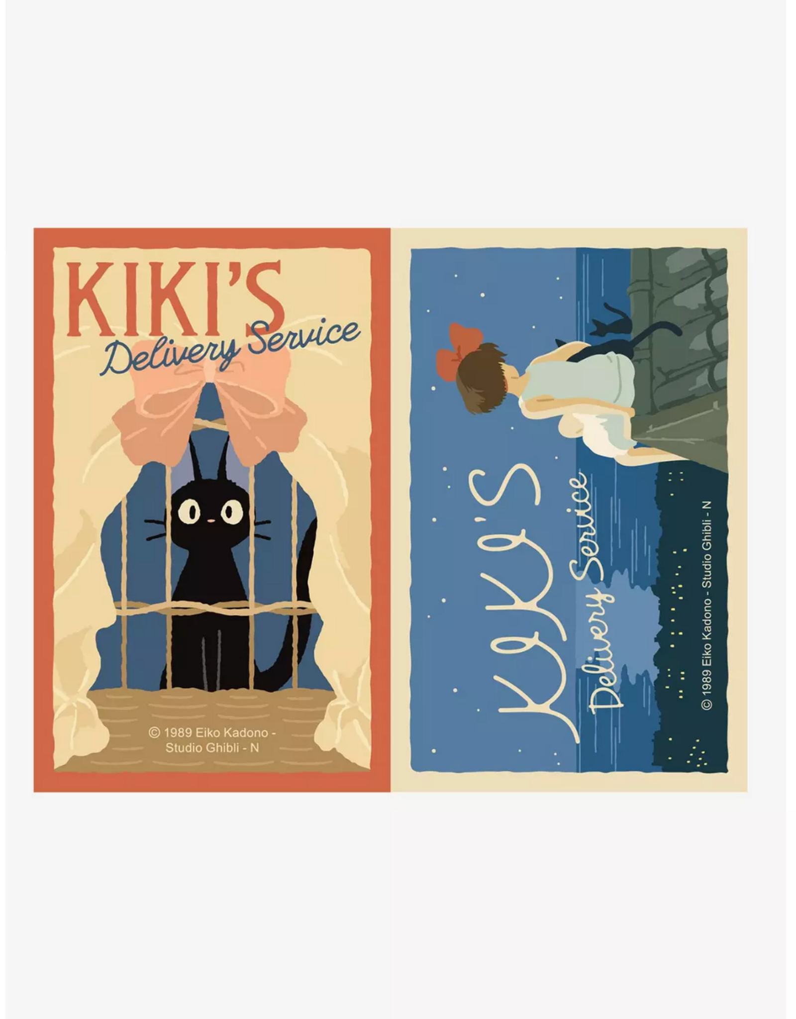 Kiki's Delivery Service Retro Sticker Pair