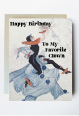 The Twentieth Happy Birthday to My Favorite Clown Greeting Card