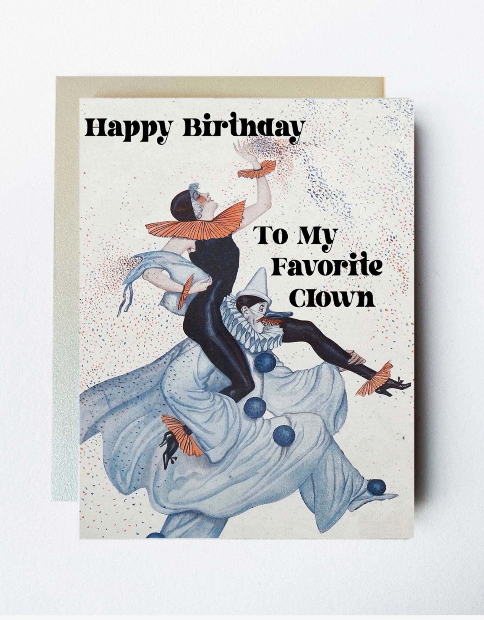 The Twentieth Happy Birthday to My Favorite Clown Greeting Card