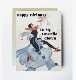 The Twentieth Happy Birthday to My Favorite Clown Greeting Card