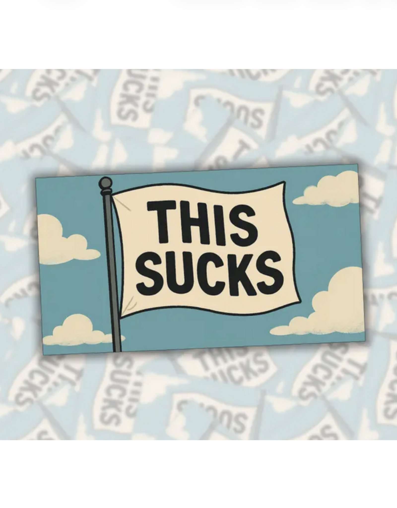 This Sucks Flag Sticker
