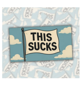 This Sucks Flag Sticker