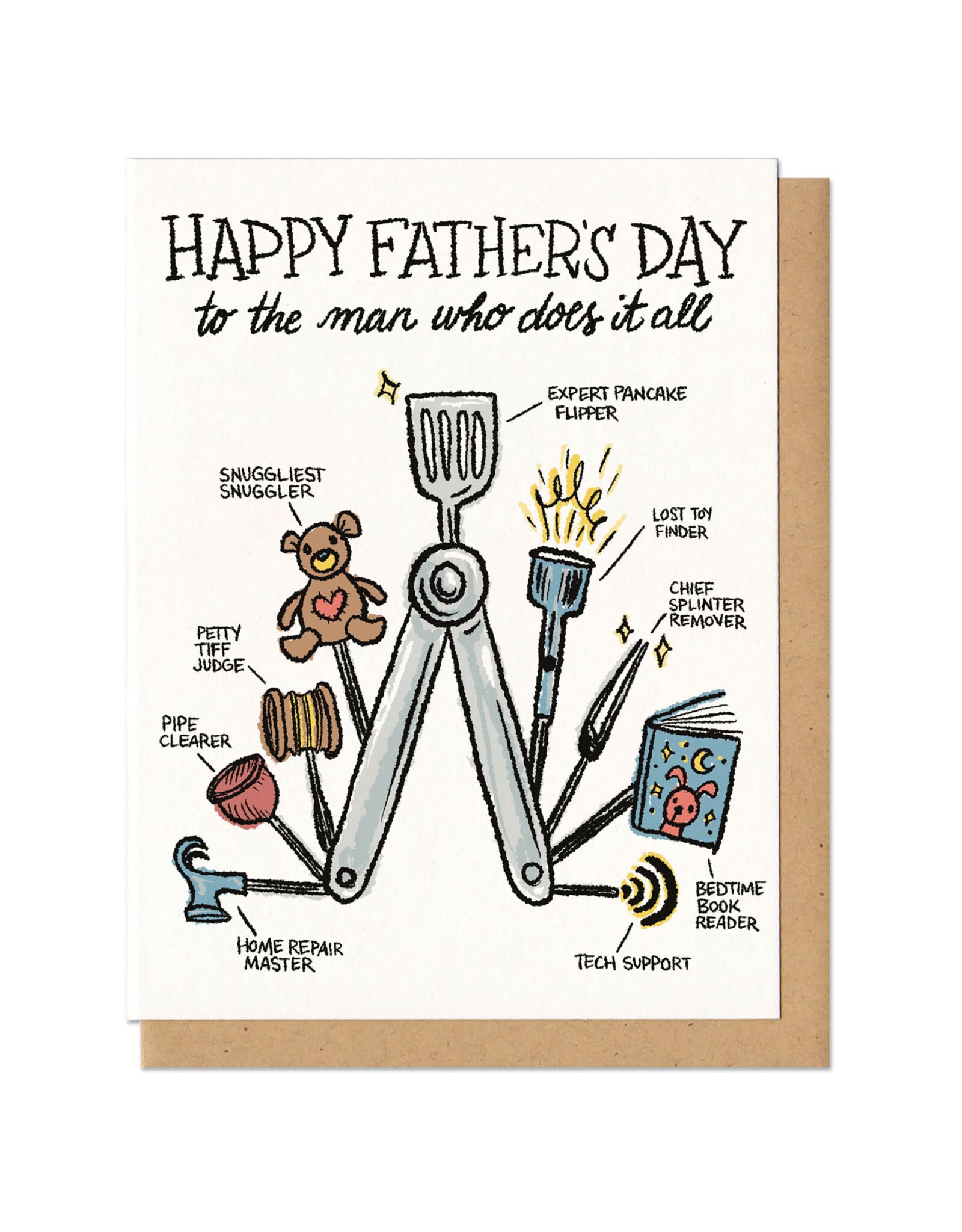 Multitool Dad Greeting Card