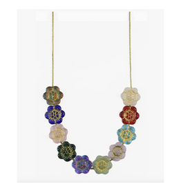Glass Flower Necklace