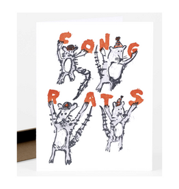 Congrats Rats Greeting Card