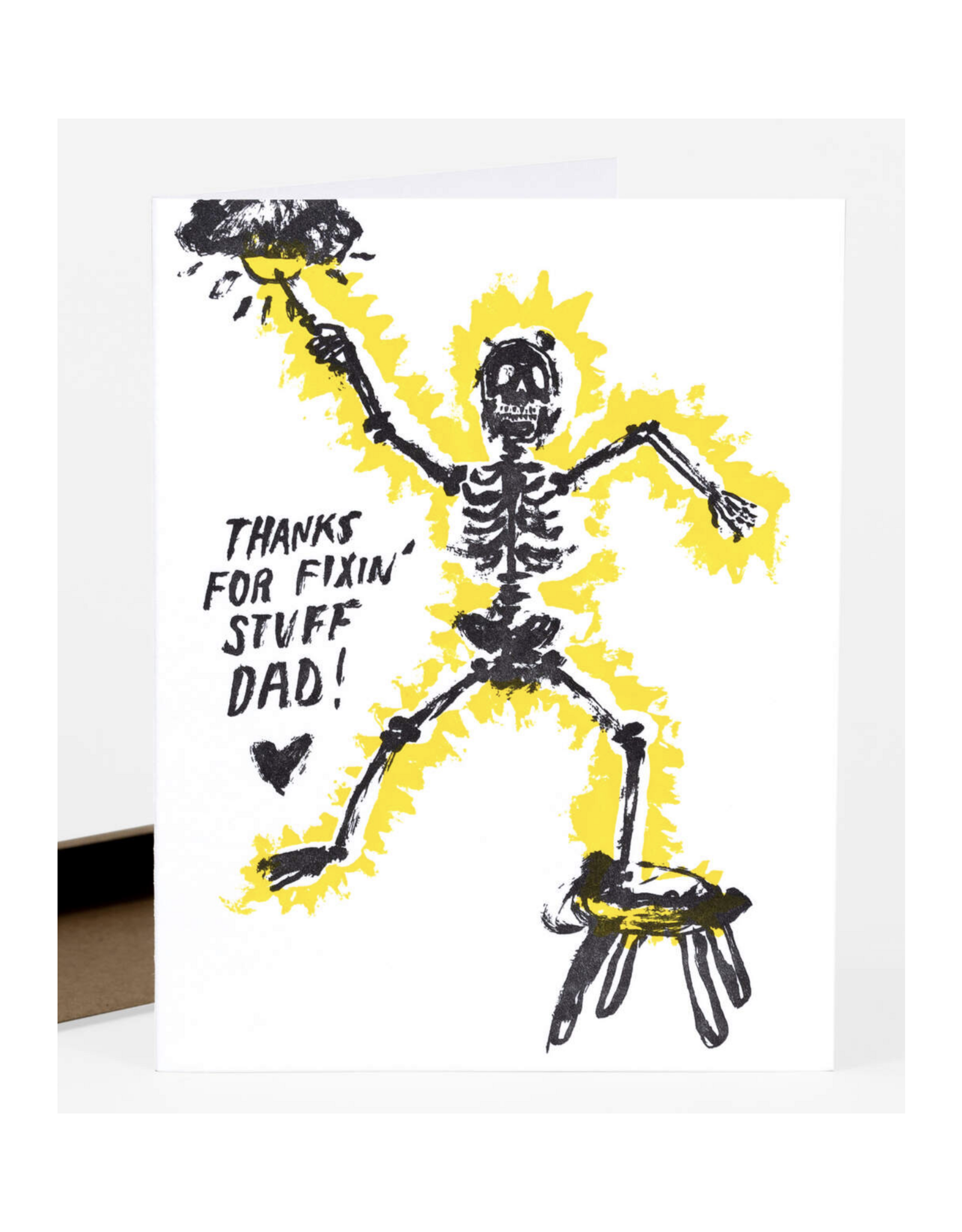 Thanks for Fixin' Stuff Dad Greeting Card