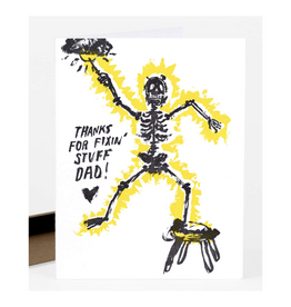 Thanks for Fixin' Stuff Dad Greeting Card