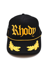 House of Lulu Rhody Black/Gold Trucker Hat