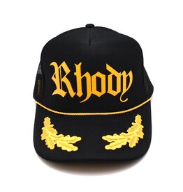 House of Lulu Rhody Black/Gold Trucker Hat