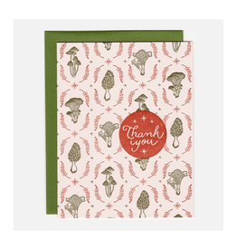 Woodland Mushrooms Thank You Greeting Card
