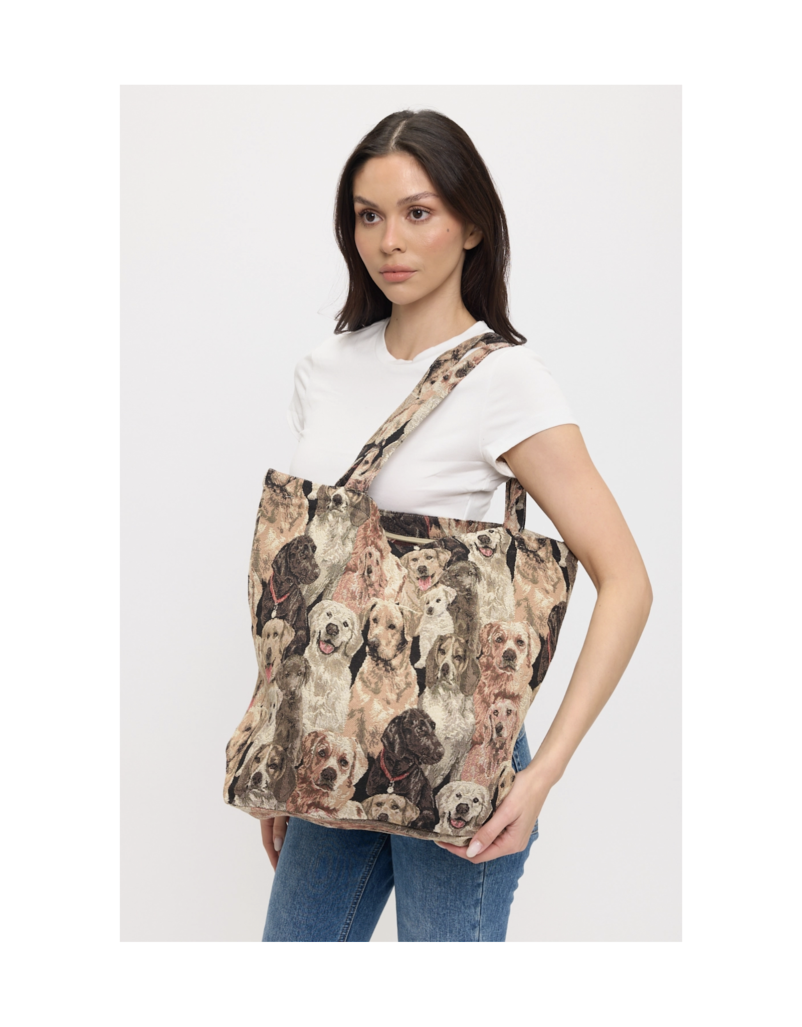 Dog Collage Tapestry Tote
