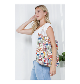 Whimsical Mushrooms Canvas Tote Bag