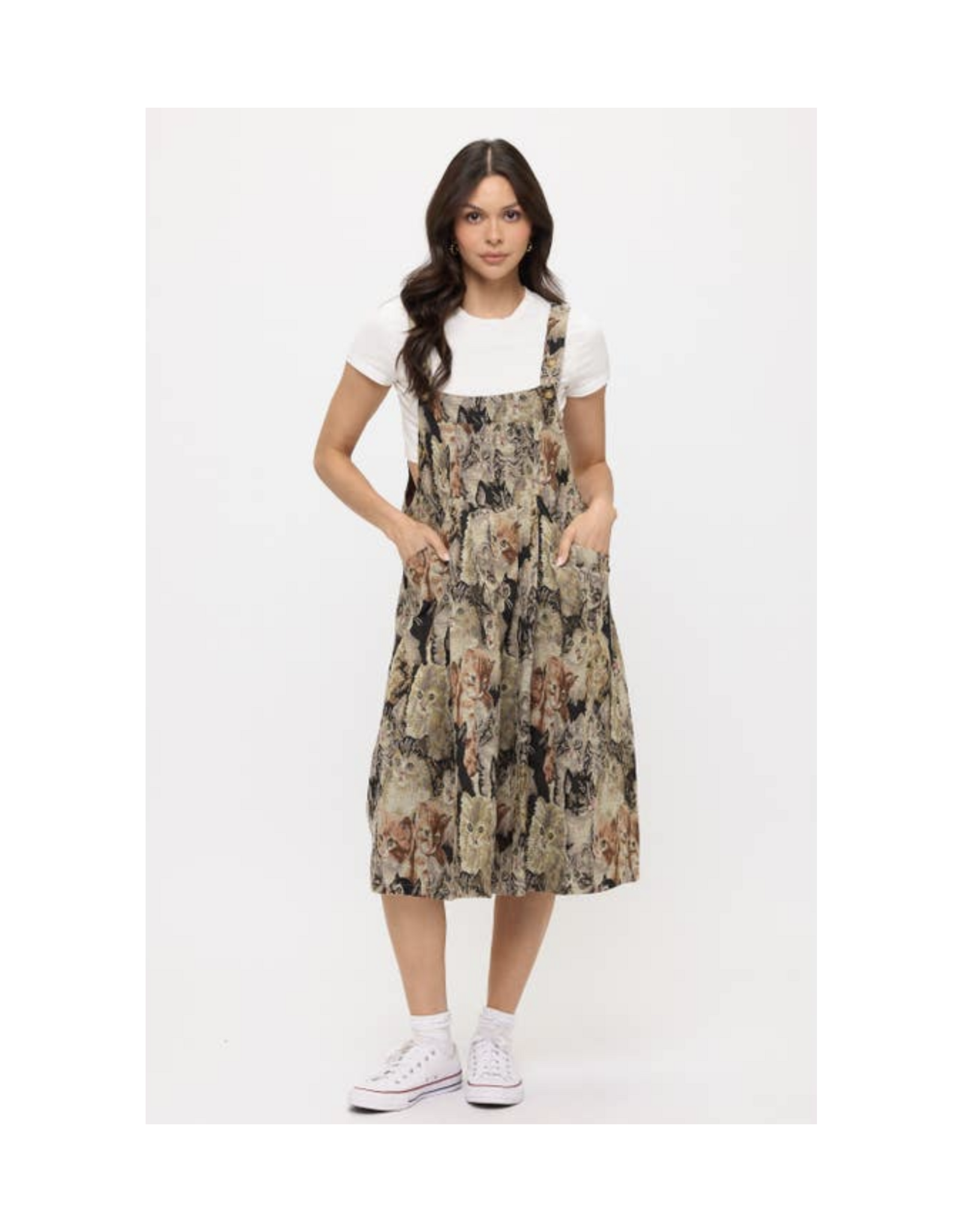 Cat Collage Tapestry Dress