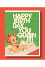 Birthday Bath Queen Greeting Card