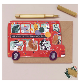 All Aboard The Birthday Bus Greeting Card